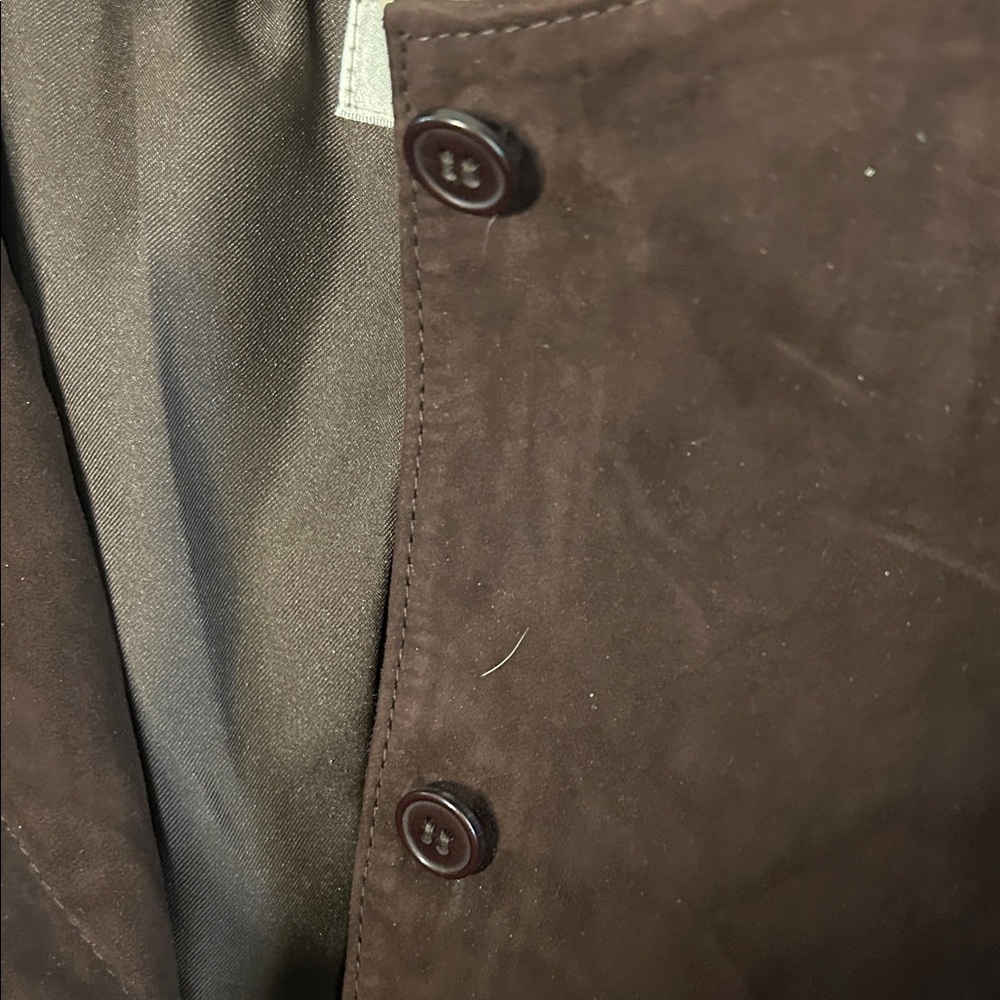 Elegant Brown Ruffle Blazer - Picture 3 of 9